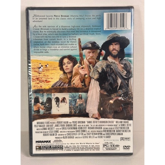 Robinson Crusoe Pierce Brosnan DVD The Greatest Adventure Of Them All Miramax - Picture 2 of 2